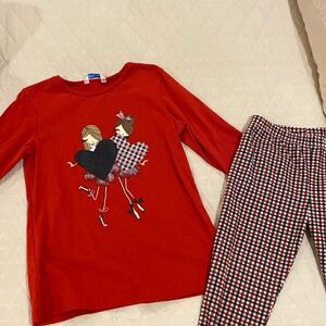 Girls set heart shirt with pants